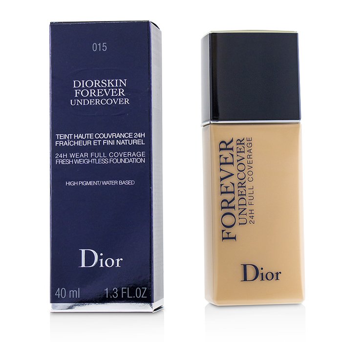 Diorskin Forever Undercover 24h Wear Full Coverage Water Based Foundation - # 015 Tender Beige - 40ml/1.3oz