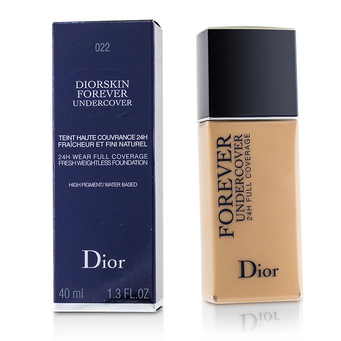 Diorskin Forever Undercover 24h Wear Full Coverage Water Based Foundation - # 022 Cameo - 40ml/1.3oz