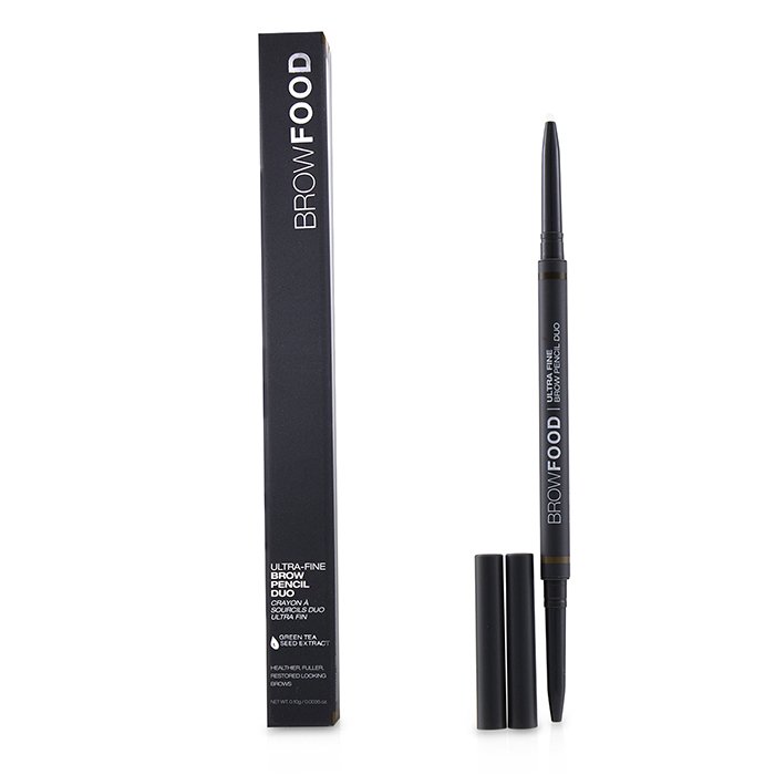 Browfood Ultra Fine Brow Pencil Duo - # Dark Brunette - 0.10g/0.0035oz