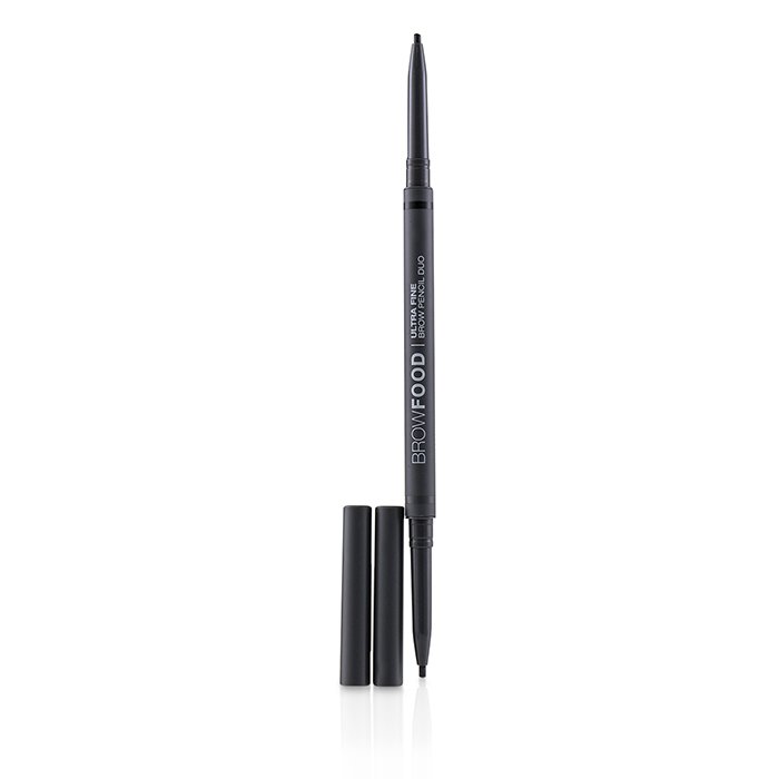 Browfood Ultra Fine Brow Pencil Duo - # Charcoal - 0.10g/0.0035oz