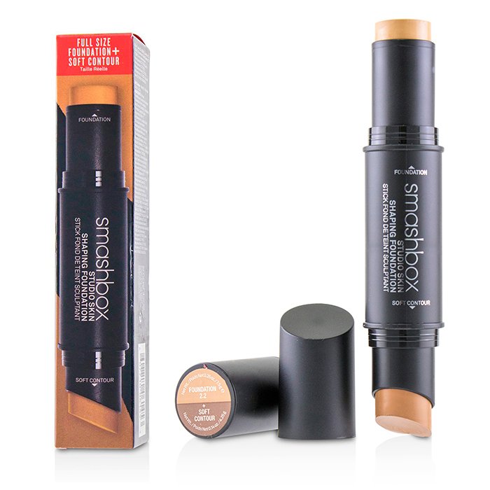 Studio Skin Shaping Foundation + Soft Contour Stick - # 2.2 Light Warm Beige - 11.75g/0.4oz