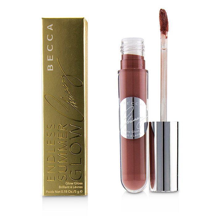 Becca X Chrissy Teigen Glow Gloss - # Malibu Soleil (mauvy Rose) - 5g/0.18oz