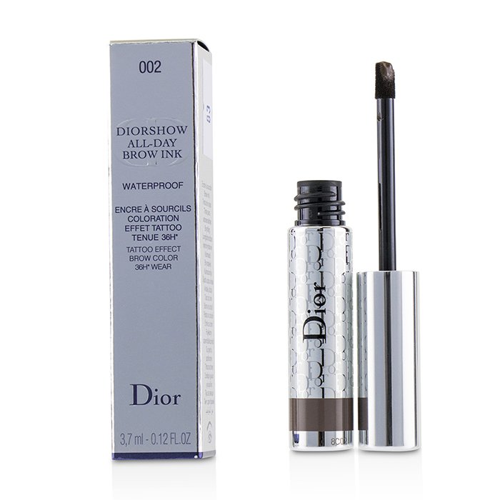 Diorshow All Day Waterproof Brow Ink - # 002 Dark - 3.7ml/0.12oz