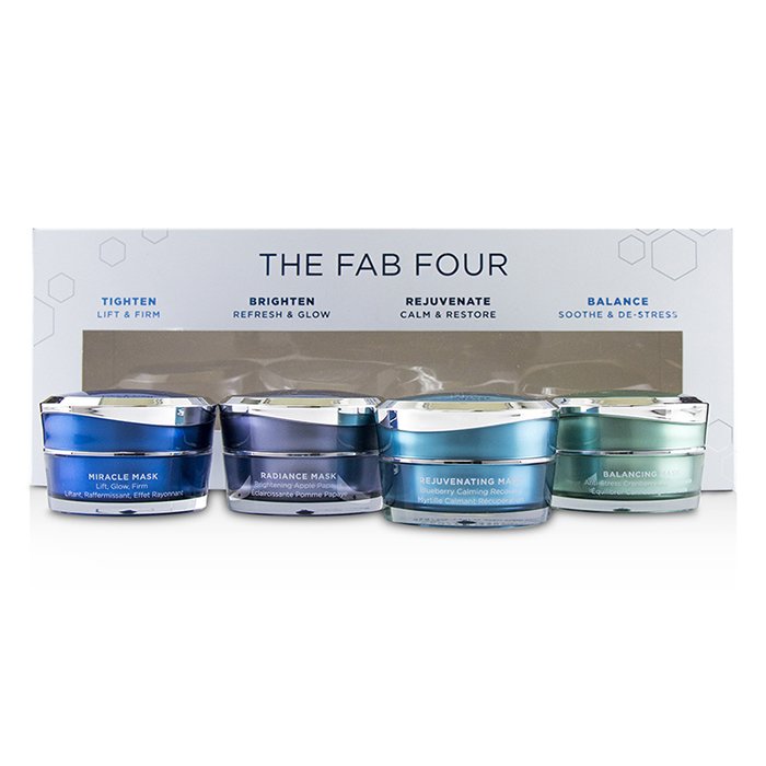 The Fab Four Multi-benefit Mask Collection: Miracle Mask + Radiance Mask + Rejuvenating Mask + Balancing Mask - 4pcs