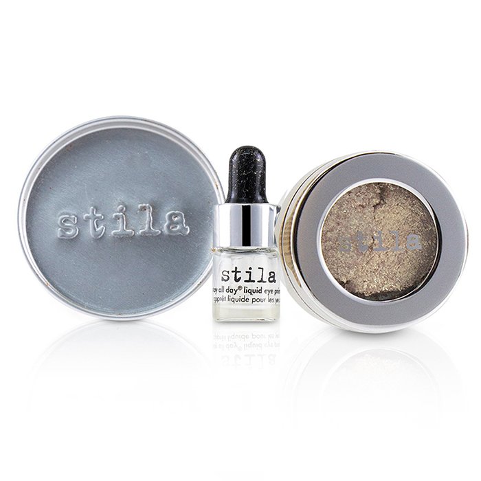 Magnificent Metals Foil Finish Eye Shadow With Mini Stay All Day Liquid Eye Primer - Metallic Pixie Dust - 2pcs