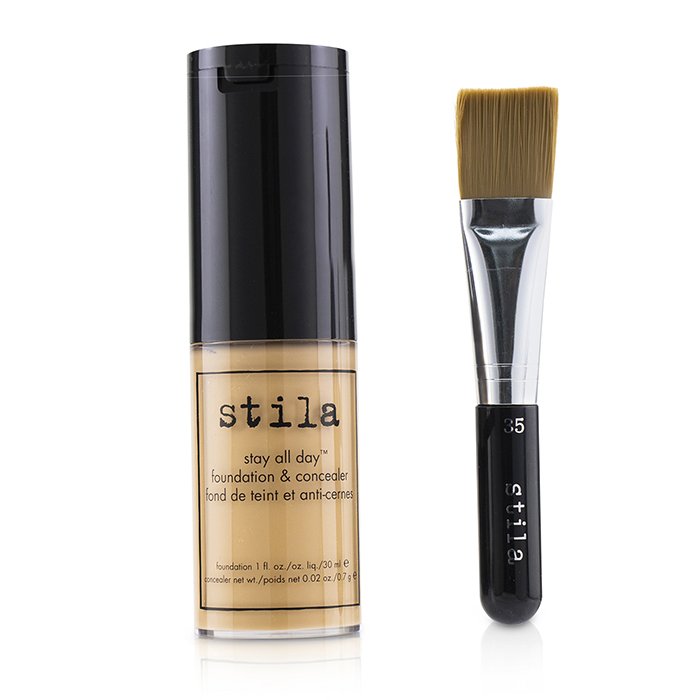 Stay All Day Foundation, Concealer & Brush Kit - # 6 Tone - 2pcs