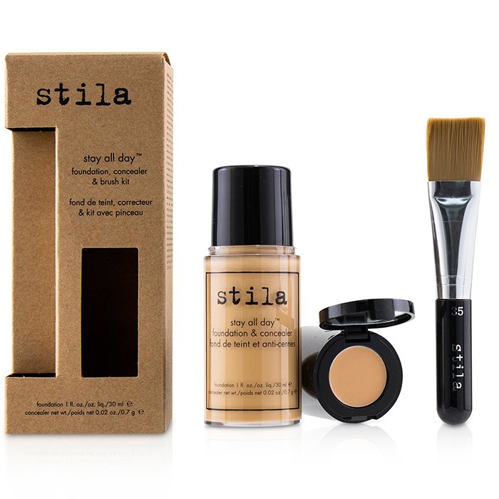 Stay All Day Foundation, Concealer & Brush Kit - # 6 Tone - 2pcs