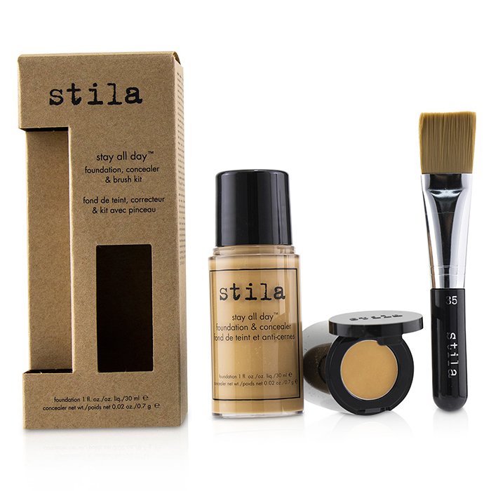 Stay All Day Foundation, Concealer & Brush Kit - # 9 Medium - 2pcs