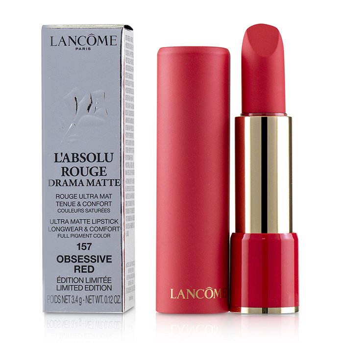 L'absolu Rouge Drama Matte Lipstick - # 157 Obsessive Red - 3.4g/0.12oz