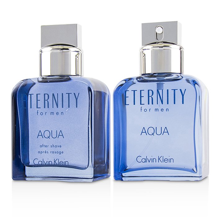 Eternity Aqua Coffret: Eau De Toilette Spray 100ml/3.4oz + After Shave Lotion 100ml/3.4oz - 2pcs