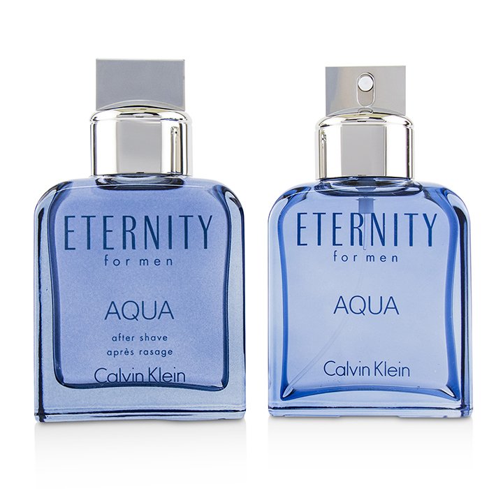 Eternity Aqua Coffret: Eau De Toilette Spray 100ml/3.4oz + After Shave Lotion 100ml/3.4oz - 2pcs