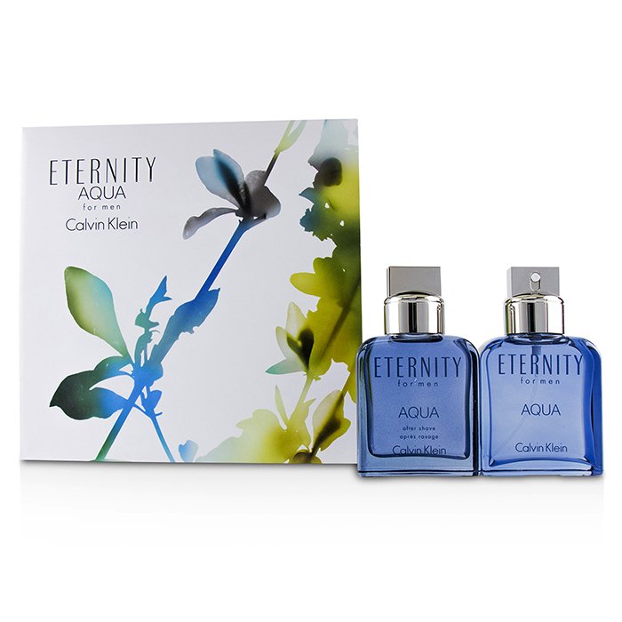 Eternity Aqua Coffret: Eau De Toilette Spray 100ml/3.4oz + After Shave Lotion 100ml/3.4oz - 2pcs