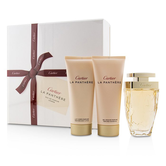 La Panthere Coffret: Eau De Parfum Legere Spray 75ml/2.5oz + Perfumed Body Lotion 100ml/3.3oz + Perfumed Shower Gel 100ml/3.3oz - 3pcs