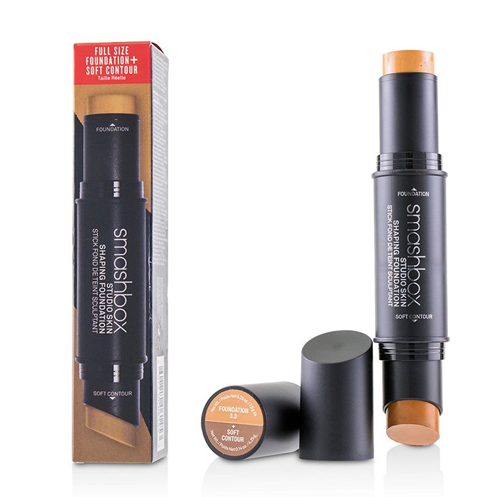 Studio Skin Shaping Foundation + Soft Contour Stick - # 3.3 Warm Medium Beige - 11.75g/0.4oz