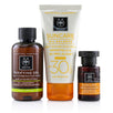 Suncare Set: Suncare Oil Balance Face Cream Spf30 - Tint 50ml + Purifying Gel 75ml + Protective Hair Oil - 3pcs+1bag