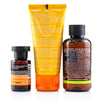 Suncare Set: Oil Balance Face Cream Spf30 50ml + Purifying Gel 75ml + Protective Hair Oil 20ml - 3pcs+1bag