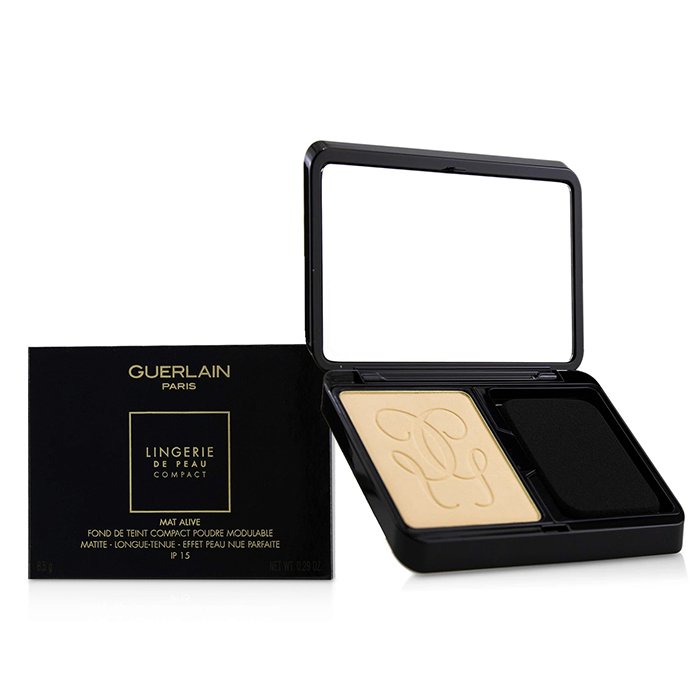 Lingerie De Peau Mat Alive Buildable Compact Powder Foundation Spf 15 - # 02n Light - 8.5g/0.29oz