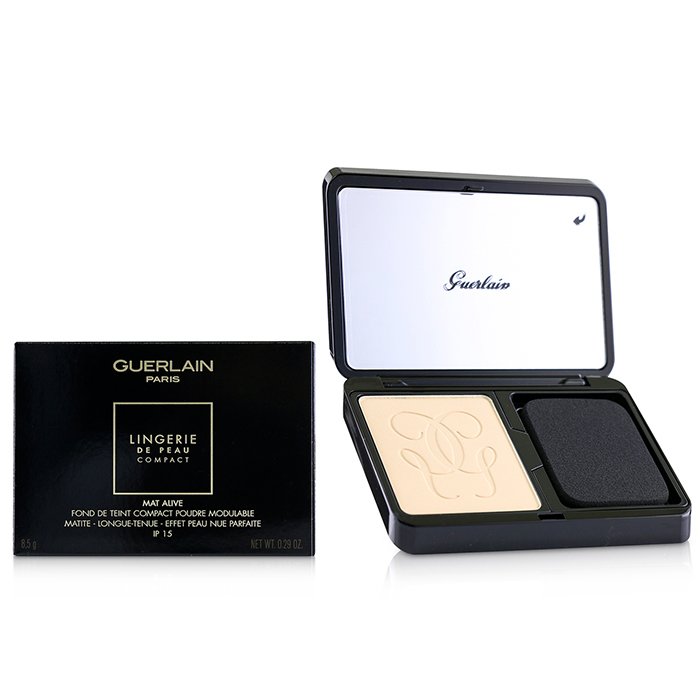 Lingerie De Peau Mat Alive Buildable Compact Powder Foundation Spf 15 - # 02c Light Cool - 8.5g/0.29oz