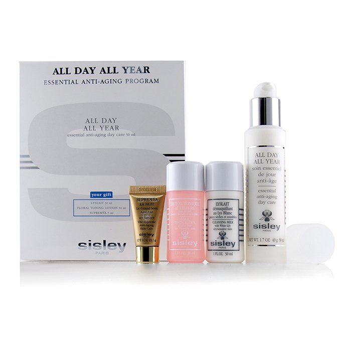 All Day All Year Essential Anti-aging Program: All Day All Year 50ml + Cleansing Milk 30ml + Floral Toning Lotion 30ml + Supremya At Night 5ml - 4pcs