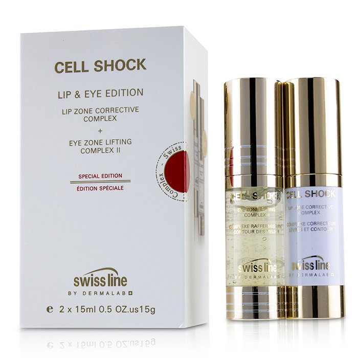 Cell Shock Lip & Eye Edition Set: Lip Zone Corrective Complex + Eye Zone Lifting Complex Ii - 2x15ml/0.5oz