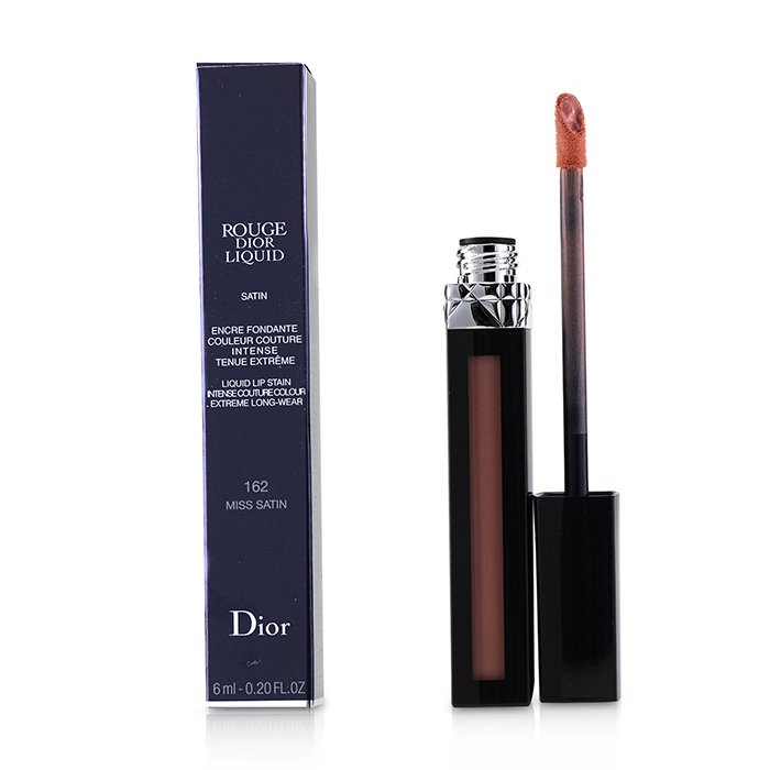 Rouge Dior Liquid Lip Stain - # 162 Miss Satin (pinky Coral) - 6ml/0.2oz