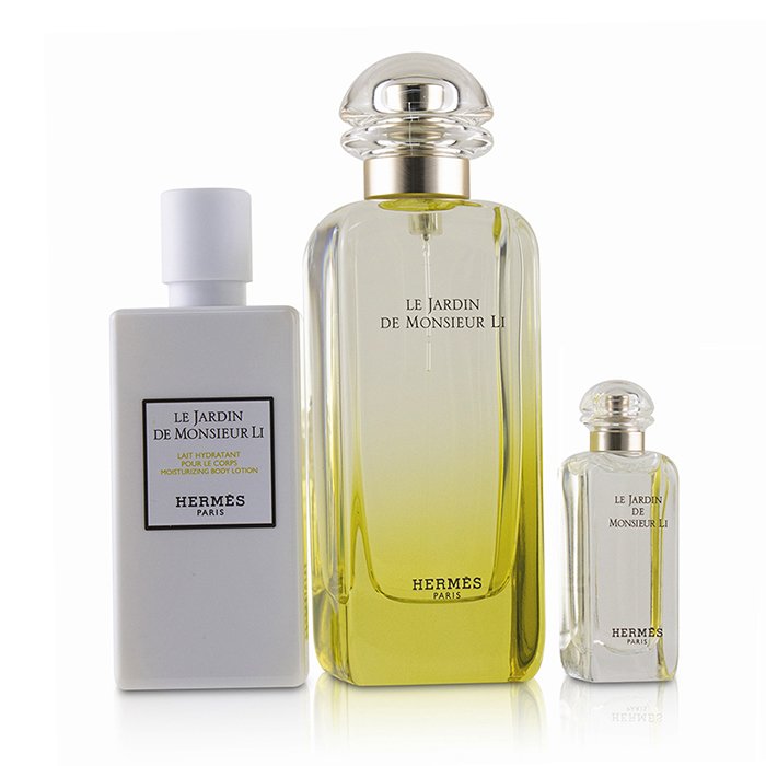 Le Jardin De Monsieur Li Coffret: Eau De Toilette Spray 100ml/3.3oz + Moisturizing Body Lotion 80ml/2.7oz + Eau De Toilette 7.5ml/0.25oz - 3pcs