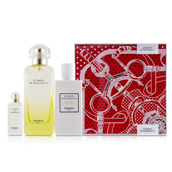 Le Jardin De Monsieur Li Coffret: Eau De Toilette Spray 100ml/3.3oz + Moisturizing Body Lotion 80ml/2.7oz + Eau De Toilette 7.5ml/0.25oz - 3pcs