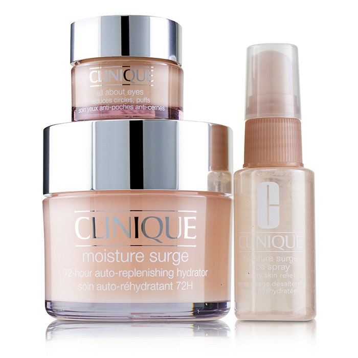 Moisture Surge Set: Moisture Surge 72-hr 125ml+ All About Eyes 15ml + Moisture Surge Face Spray Thir - 3pcs