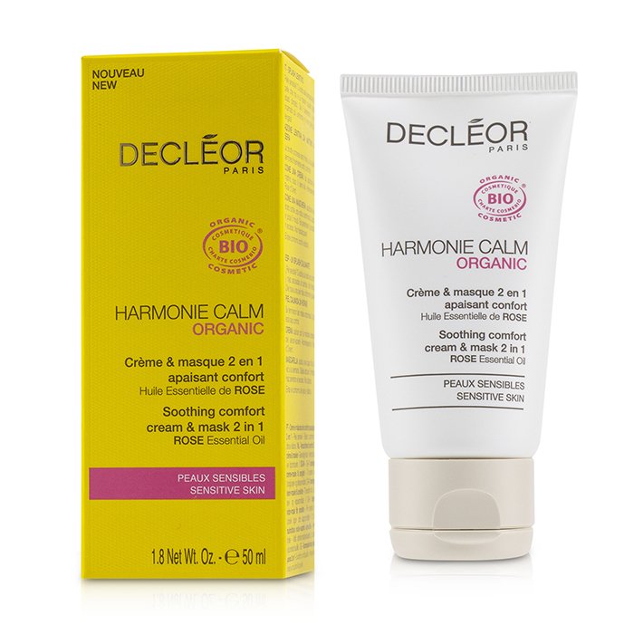 Harmonie Calm Organic Soothing Comfort Cream & Mask 2 In 1 - For Sensitive Skin - 50ml/1.8oz