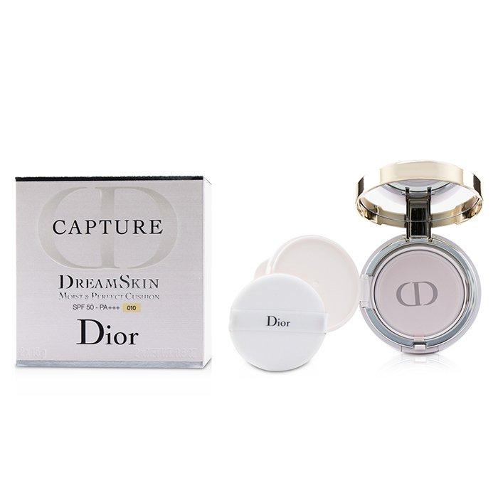 Capture Dreamskin Moist & Perfect Cushion Spf 50 With Extra Refill - # 010 (ivory) - 2x15g/0.5oz