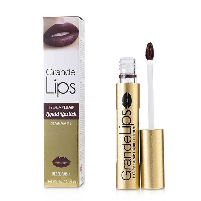 Grandelips Plumping Liquid Lipstick (semi Matte) - # Rebel Raisin - 4g/0.14oz