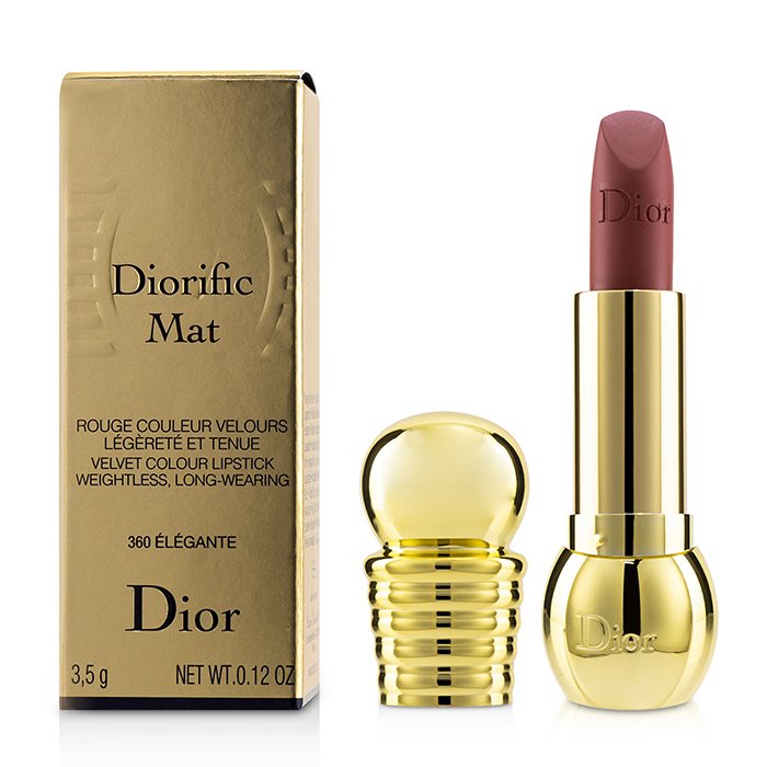 Diorific Mat Velvet Colour Lipstick - # 360 Elegante - 3.5g/0.12oz