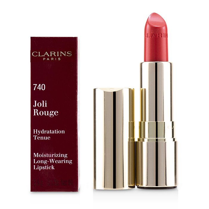 Joli Rouge (long Wearing Moisturizing Lipstick) - # 740 Bright Coral (box Slightly Damaged) - 3.5g/0.1oz