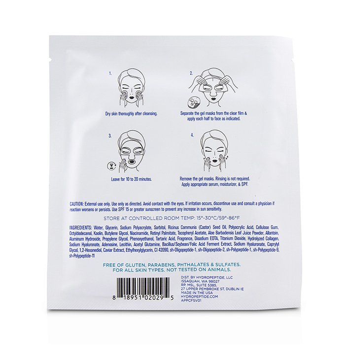 Polypeptide Collagel+ Line Lifting Hydrogel Mask For Face (salon Product) - 12sheets