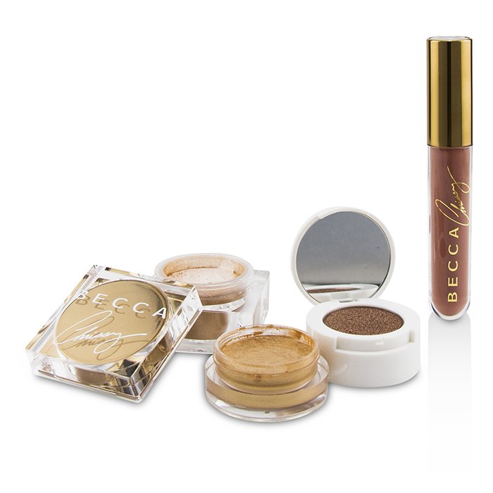 Becca X Chrissy Cravings Glow Kitchen Kit (1x Eyeshadow, 1x Liquid Lipstick, 1x Highlighter) - 3pcs