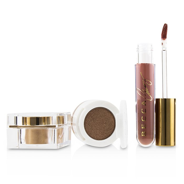 Becca X Chrissy Cravings Glow Kitchen Kit (1x Eyeshadow, 1x Liquid Lipstick, 1x Highlighter) - 3pcs