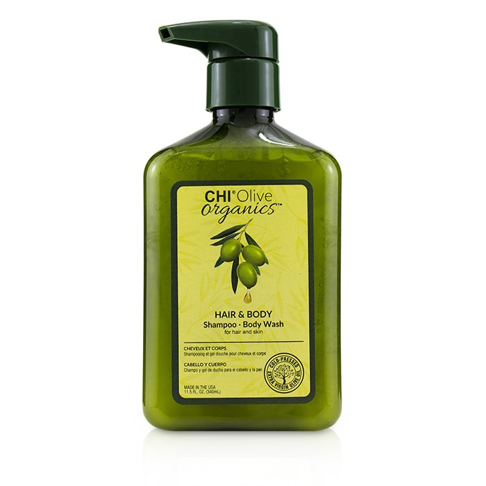 Olive Organics Hair & Body Shampoo Body Wash (for Hair And Skin) - 340ml/11.5oz