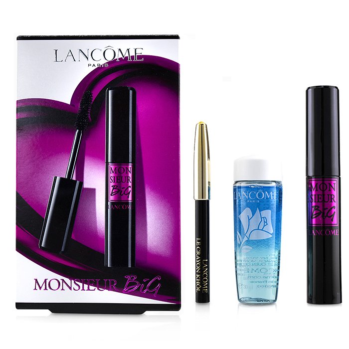 Monsieur Big Mascara Set: 1x Mascara, 1x Bifacil, 1x Mini Le Crayon Khol - 3pcs