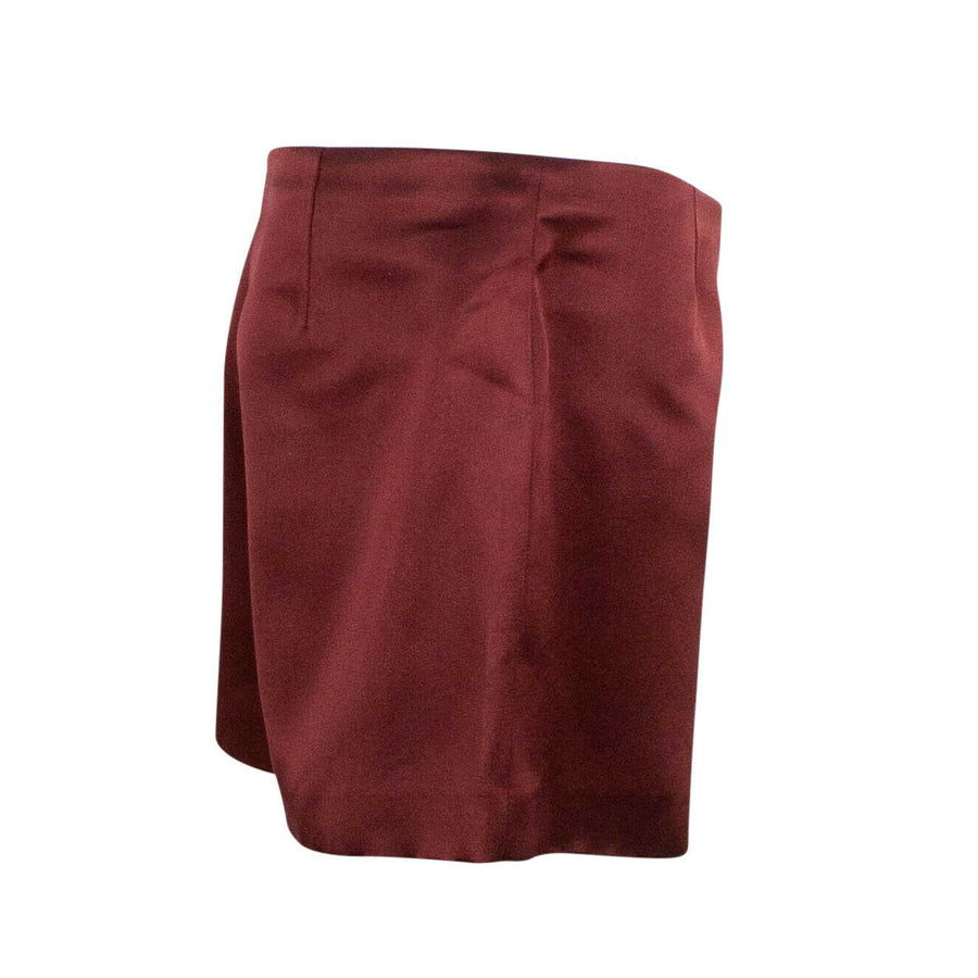 Silk Shorts - Burgundy