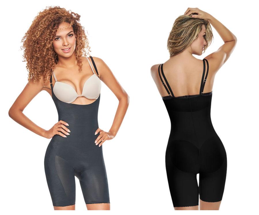 Mid-Thigh Invisible Open Bust Bodysuit