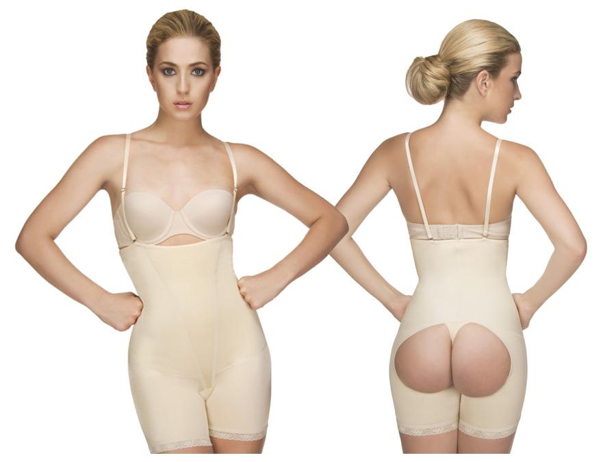 Isabelle Strapless Mid Thigh Body w/ Buttock Enhancer