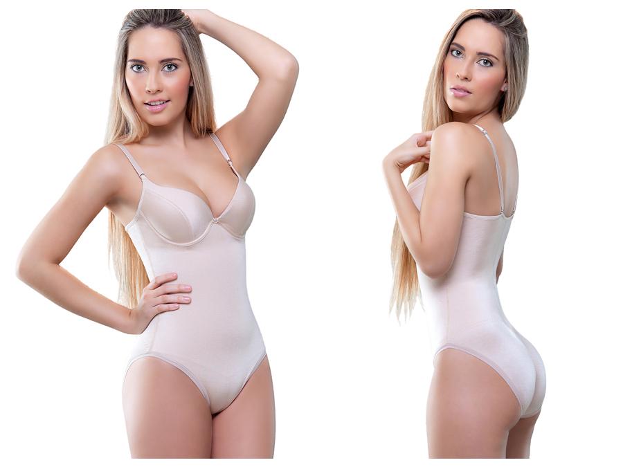 Noelle Shaping Bodysuit w/ Bra in Bikini