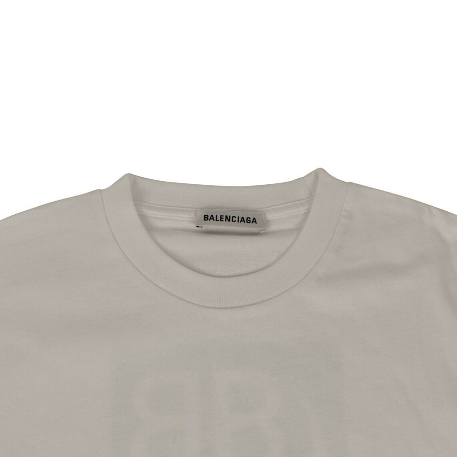 Cotton Green Logo Oversize Short Sleeve T-Shirt - White