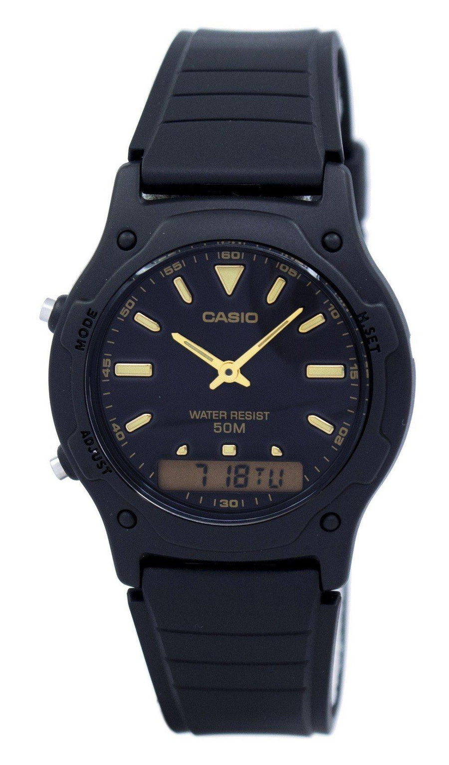 Casio Analog Digital Quartz Dual Time Aw-49he-1avdf Aw49he-1avdf Men's Watch