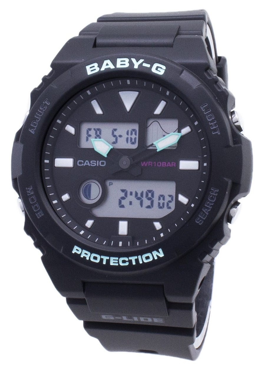 Casio Baby-g G-lide Bax-100-1a Bax100-1a Tide Graph Women's Watch