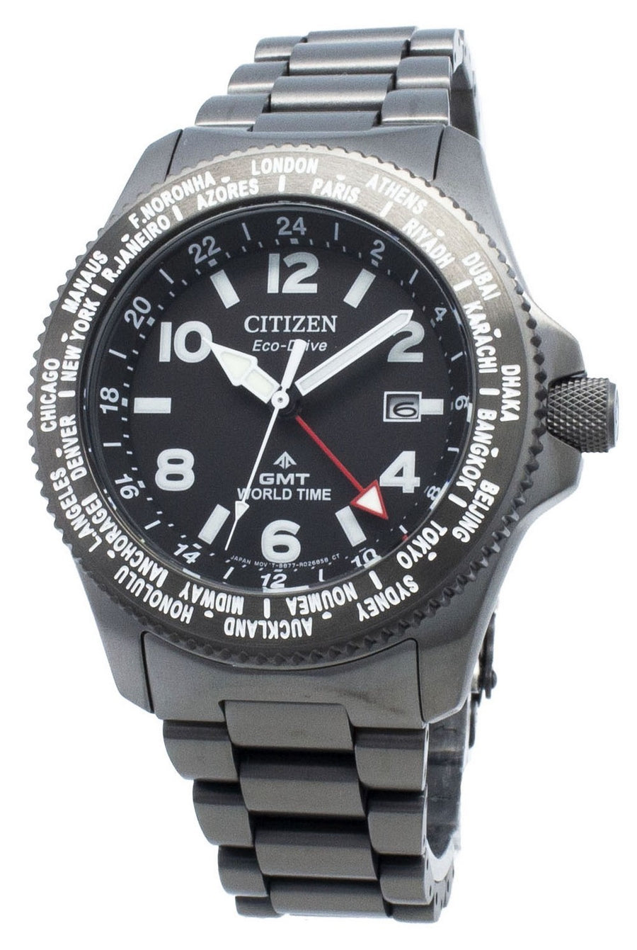 Citizen Promaster Bj7107-83e World Time Eco-drive 200m Men's Watch