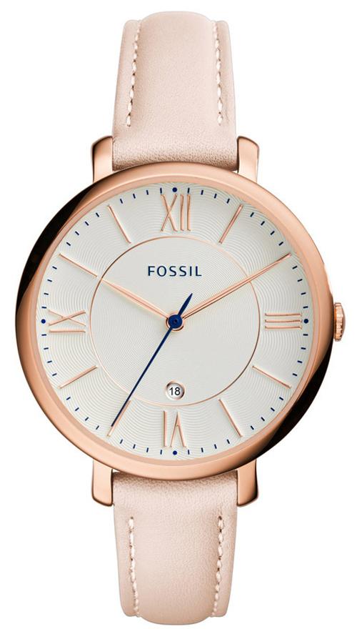 Fossil Jacqueline Quartz Blush Leather Strap Es3988 Women's Watch