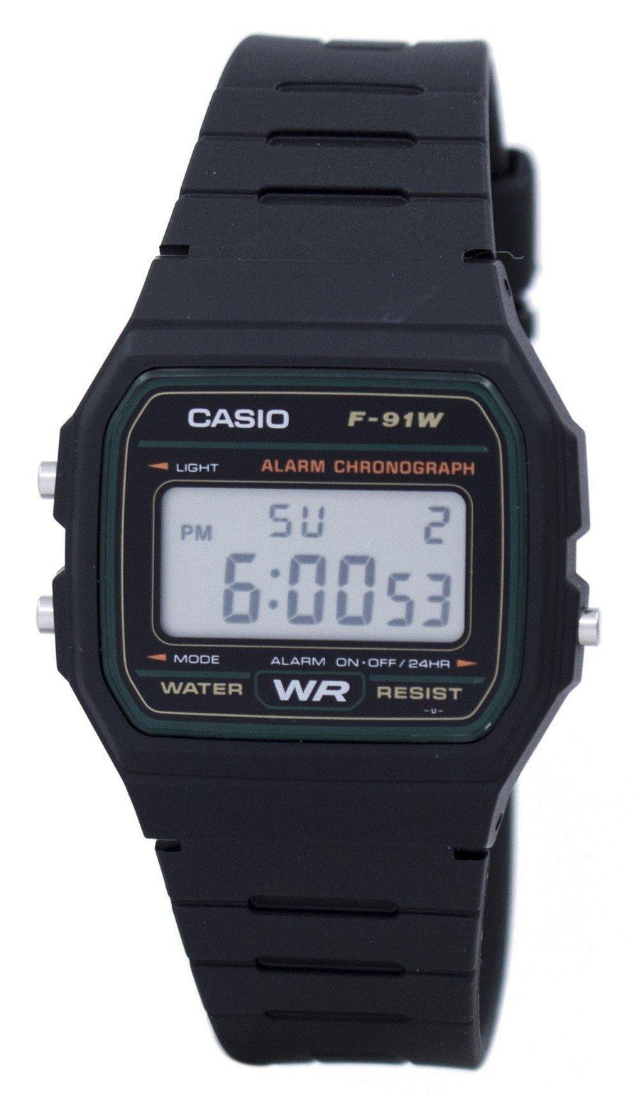 Casio Classic Sports Chronograph Alarm F-91w-3sdg F91w-3sdg Men's Watch