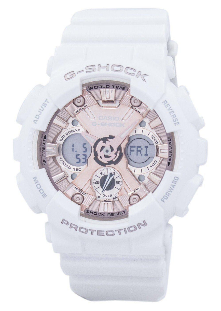 Casio G-shock Shock Resistant World Time Analog Digital Gma-s120mf-7a2 Gmas120mf-7a2 Women's Watch