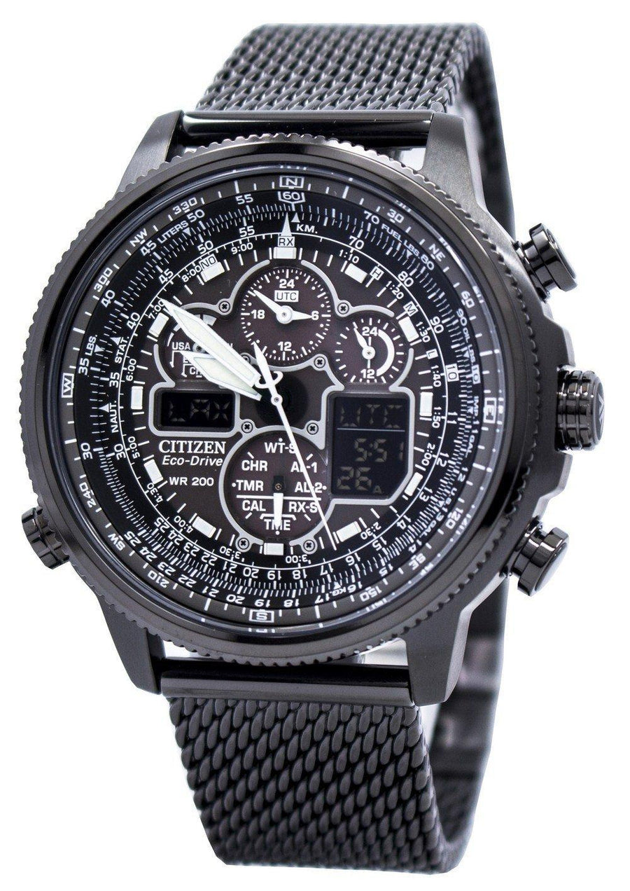 Citizen Navihawk A-t Eco-drive Chronograph Jy8037-50e Men's Watch